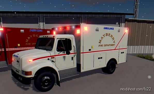 International 4900I Ambulance for Farming Simulator 22
