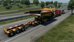 Caterpillar 785C Mining Truck For Lowboy Trailer In Traffic [1.44 – 1.45] for American Truck Simulator