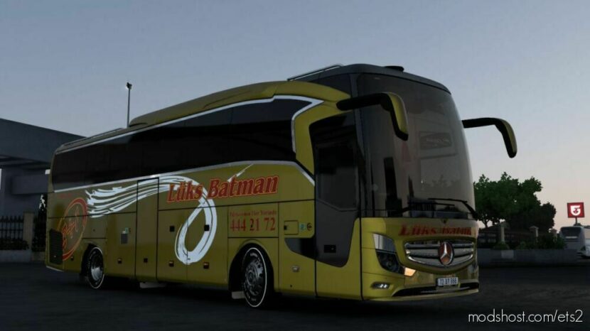 Ets2-Mercedes Benz Travego 15 SHD LüKS Batman Tourism Skin Pack V1 for Euro Truck Simulator 2