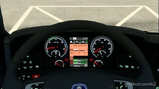 SCANIA R 2009 AND STREAMLINE IMPROVED DASHBOARD V1.45 for Euro Truck Simulator 2