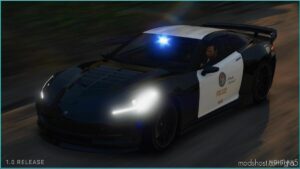 GTA 5 Vehicle Mod: Police Invetero Coquette Add-On / Fivem | Extras | Tuning | Call Sign System (Image #2)