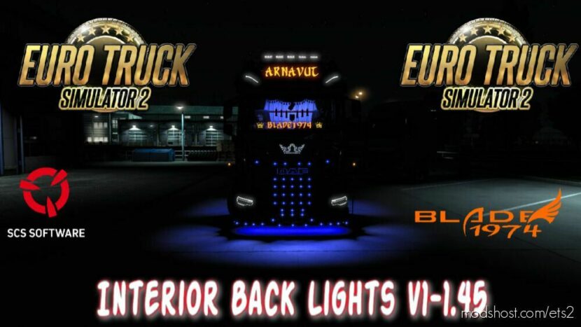 Interior Back Lights  [1.45] for Euro Truck Simulator 2