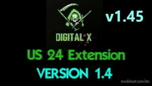 US 24 EXTENSION MAP ADDON V1.45 for American Truck Simulator