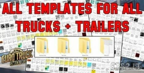 ALL ETS2 Templates (Trucks + Trailers) for Euro Truck Simulator 2