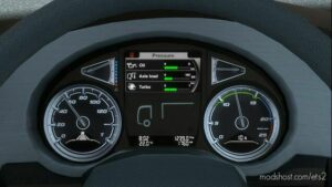 ETS2 Interior Mod: DAF XF 106 IMPROVED DASHBOARD V1.0 (Image #3)