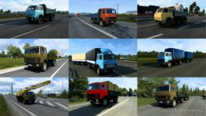 MAZ Traffic Pack V1.2 for Euro Truck Simulator 2