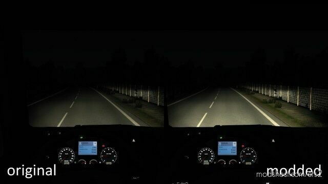 BRIGHTER HEADLIGHTS BY MAXPAYNE V1.0 for Euro Truck Simulator 2