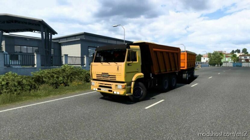 Kamaz 6520 With Trailer Szap 83571 [1.45] for Euro Truck Simulator 2