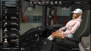 GIRLS PASSENGER BY CHRIS MURSAAT V1.0 1.45 for Euro Truck Simulator 2