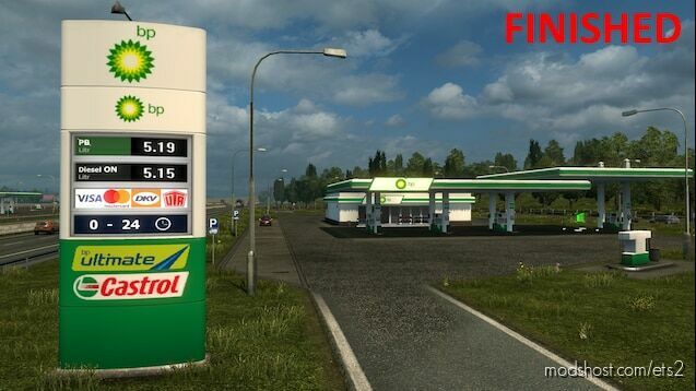 REAL EUROPEAN GAS STATIONS RELOADED V1.45 for Euro Truck Simulator 2