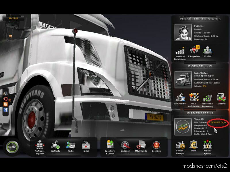 Easy Economy Mod for Euro Truck Simulator 2