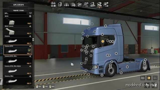 Mirror CAM ALL Trucks for Euro Truck Simulator 2