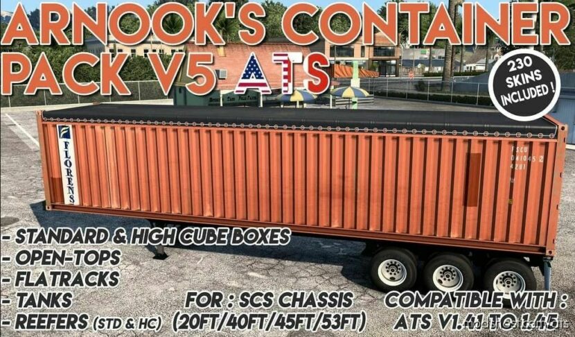 Arnooks Container Pack V5 for American Truck Simulator