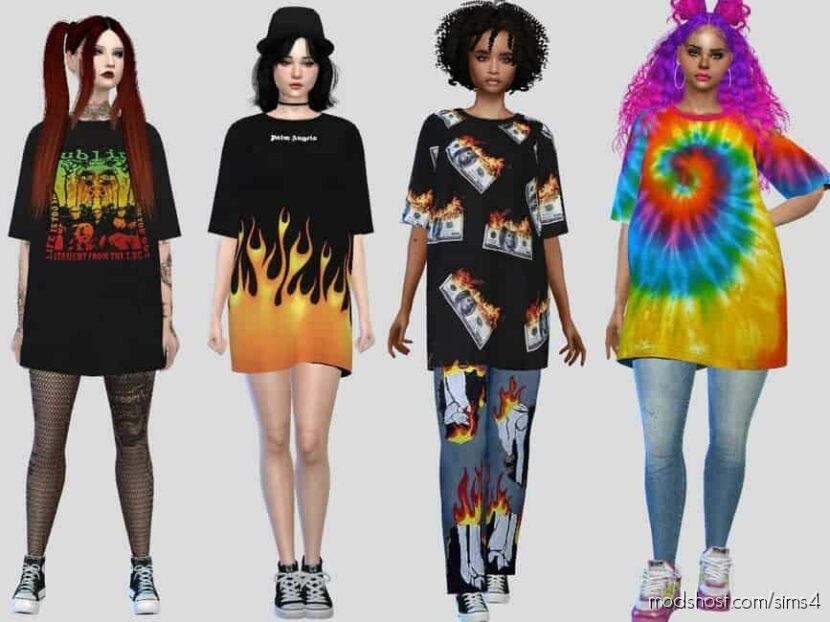 Graphic BIG Tees for The Sims 4