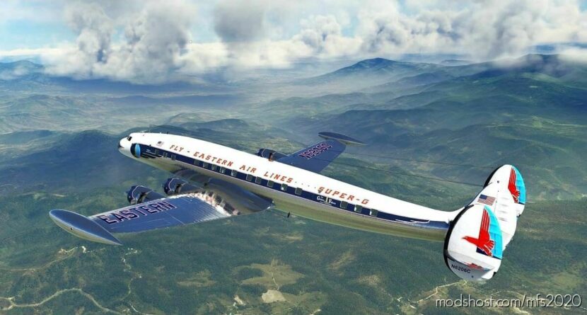 Lockheed Constellation Eastern Airlines Golden Falcon V2.0 for Microsoft Flight Simulator 2020