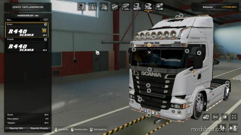Scania R440 Tjdmods V2 for Euro Truck Simulator 2