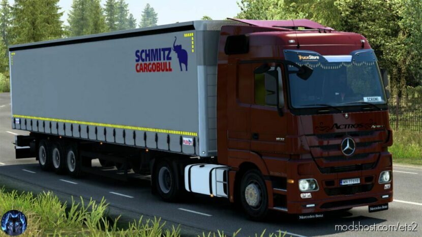 Mercedes Actros MP3 Reworked V4.0 [Schumi] [1.45] for Euro Truck Simulator 2