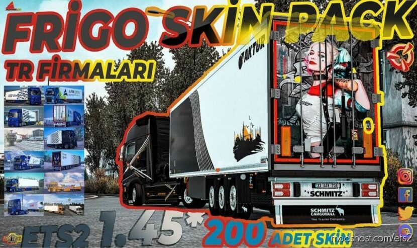 TR Firmalari Fri̇go Ski̇n Paketi̇ Schmi̇tz S.KO TR for Euro Truck Simulator 2
