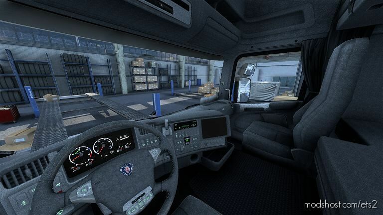 Scania RJL 5 Series Grey Leather Interior for Euro Truck Simulator 2