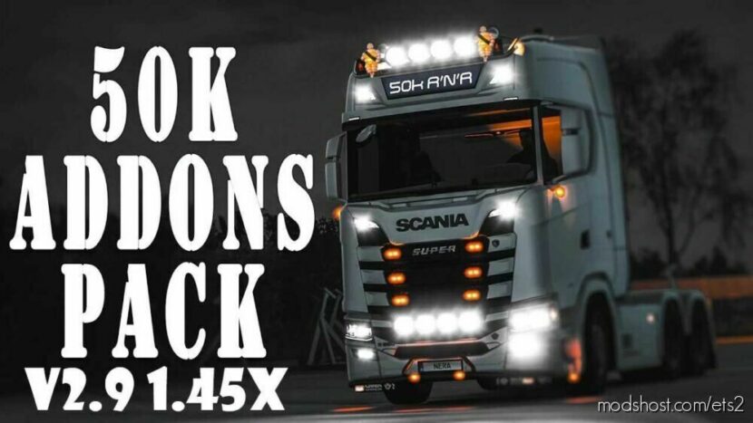 50K Addons Pack By Dotax V2.9 for Euro Truck Simulator 2