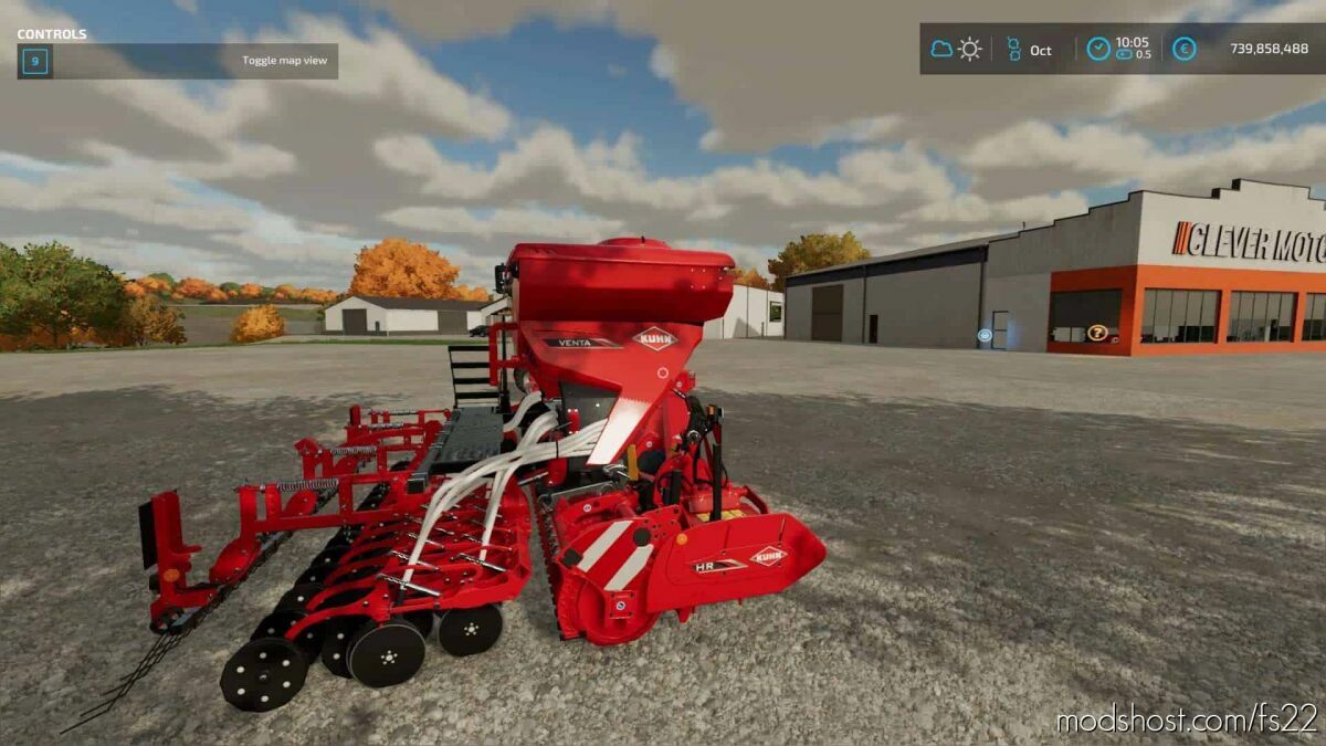 Kuhn Venta 4030 Farming Simulator 22 Implement Mod Modshost 0355