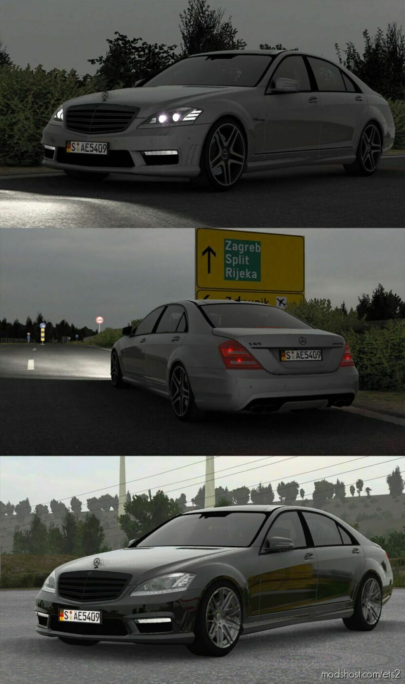 Mercedes-Benz W221 2012 S65 AMG V3.2 [1.45] for Euro Truck Simulator 2