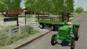 FS22 Kubota Trailer Mod: HAY Wagon With Seats (Image #6)