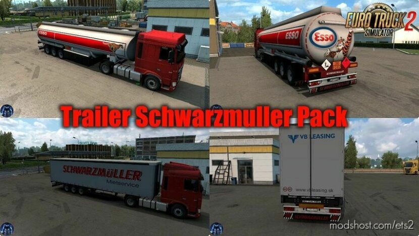 Trailer Schwarzmuller Pack v1.4 1.45 for Euro Truck Simulator 2