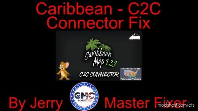 Caribbean C2C Connector Fix v1.45 for American Truck Simulator