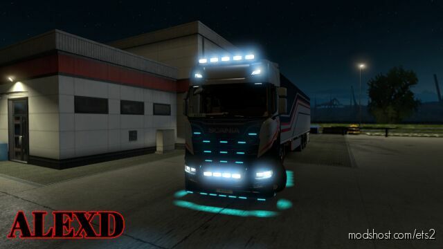 Alexd Flare And 10.000 K Lights For ALL Trucks for Euro Truck Simulator 2