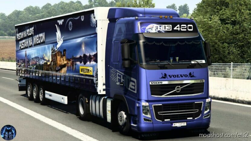 Volvo Fh&Fh16 2009 Reworked V2.3 [Schumi] [1.45] for Euro Truck Simulator 2
