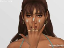 Sims 4 Accessory Mod: Flutter Rings Left (Image #3)