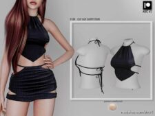 CUT OUT Outfit (TOP) P129 for Sims 4
