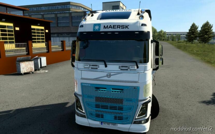 Skin Volvo FH 2012 Maersk 2.0 [1.45] for Euro Truck Simulator 2
