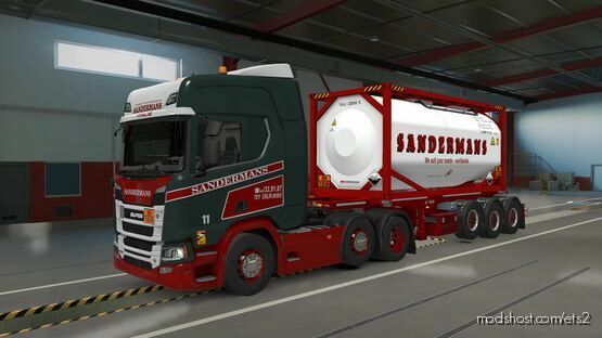 SCS 20FT Liquid Tank – Sandermans (BE) for Euro Truck Simulator 2