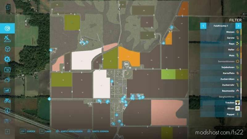 Autodrive Courses For Griffin Indiana 22 Map for Farming Simulator 22
