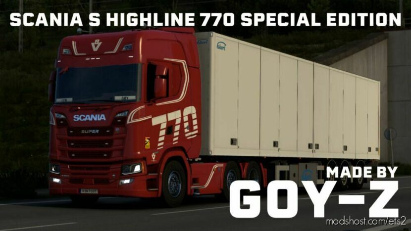 Scania NG S 770 Special Edition Paintjob for Euro Truck Simulator 2