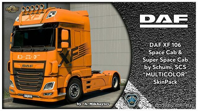 DAF XF 106 Multicolor SkinPack v1.0 1.45 for Euro Truck Simulator 2