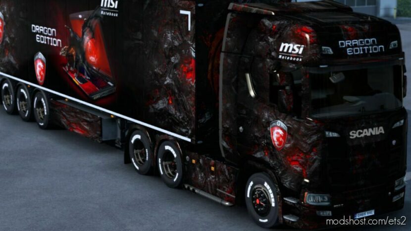 ETS2 Scania Mod: MSI Skin Pack (Featured)