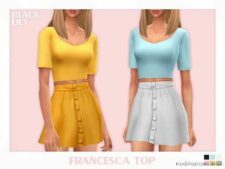 Francesca TOP for Sims 4