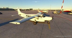 MSFS 2020 Cessna Livery Mod: Black Square Skol Airlines Cessna 208B Grand Caravan (Image #2)