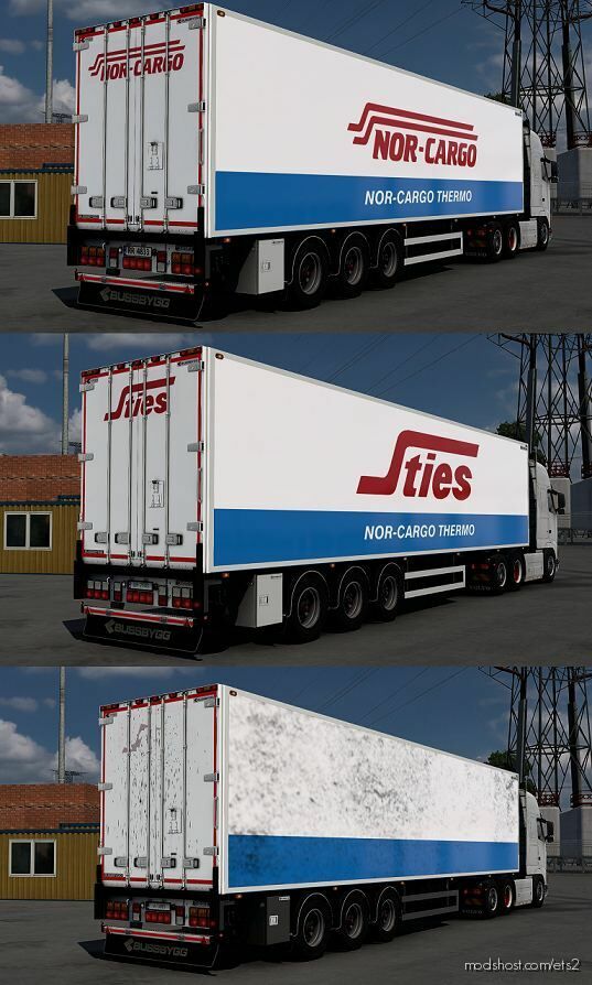 Bussbygg Euromax NOR Cargo / Sties / EX Skin Pack for Euro Truck Simulator 2