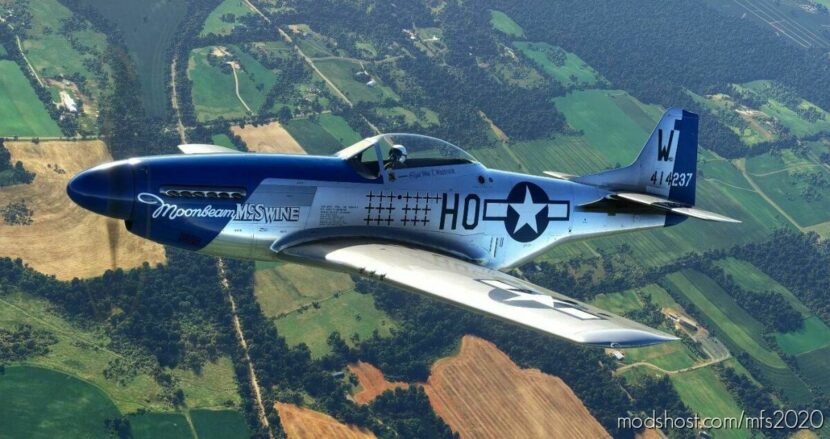 P-51D Mustang “Moonbeam Mcswine” N51VL for Microsoft Flight Simulator 2020