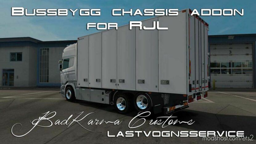 BKC Bussbygg chassis addon + Drawbar trailer v1.3 1.45 for Euro Truck Simulator 2
