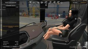 ETS2 Interior Mod: Girls Passenger by Chris Mursaat v1.2 1.45 (Image #6)