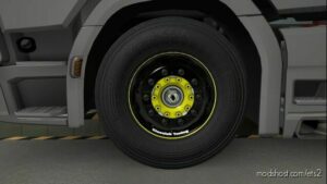 ETS2 Wheels Part Mod: Black Yellow For Abasstreppas Wheels (Image #3)