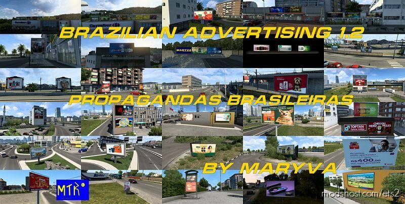 Brazilian Advertising V1.2.1 for Euro Truck Simulator 2