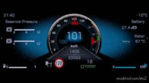 ETS2 Interior Mod: Mercedes-Benz Actros 2019 Improved Dashboard v1.2 (Image #2)