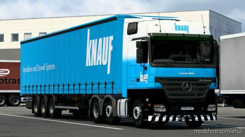 Knauf UK (Eddie Stobart) For Actros MP2 for Euro Truck Simulator 2