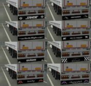 SCS Trailer Mudflap Pack V2.0 for Euro Truck Simulator 2